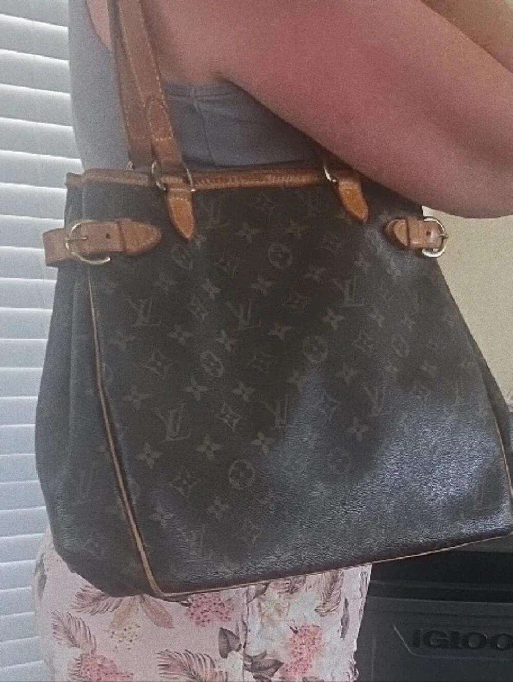 Louis Vuitton Monogram Canvas Tote in Brown and Tan